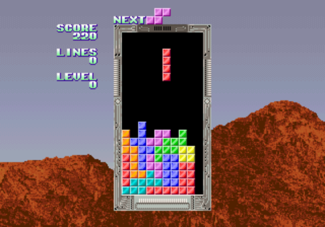 Tetris + Bloxeed (Korean System 16 bootleg) (ISG Selection Master Type 2006) Screenthot 2